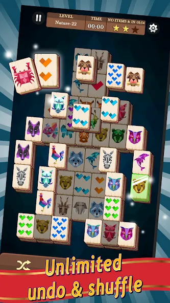 Mahjong (Маджонг) МОД/Взлом [Все открыто, Дополнительные деньги и Меню MOD] Screenshot 2