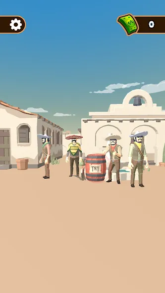 Western Cowboy: Shooting Game (Вестерн Каубой) МОД/Взлом [Все открыто, Дополнительные деньги и Меню MOD] Screenshot 2