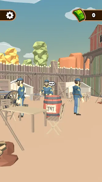 Western Cowboy: Shooting Game (Вестерн Каубой) МОД/Взлом [Все открыто, Дополнительные деньги и Меню MOD] Screenshot 3