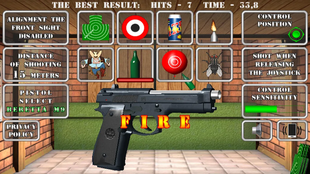 Pistol shooting. Desert Eagle (Пистолет стрельбы симулятор) МОД/Взлом [Много денег, Монет и Все открыто] Screenshot 1