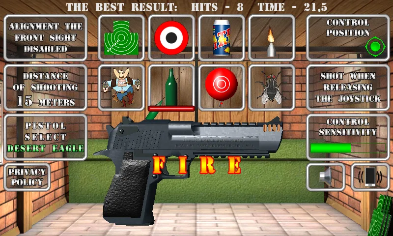 Pistol shooting. Desert Eagle (Пистолет стрельбы симулятор) МОД/Взлом [Много денег, Монет и Все открыто] Screenshot 5