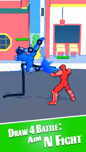 Draw 4 Battle: Aim N Fight (Драв 4 Баттл) МОД/Взлом [Бесконечные деньги, Монеты и Мега MOD] Screenshot 2