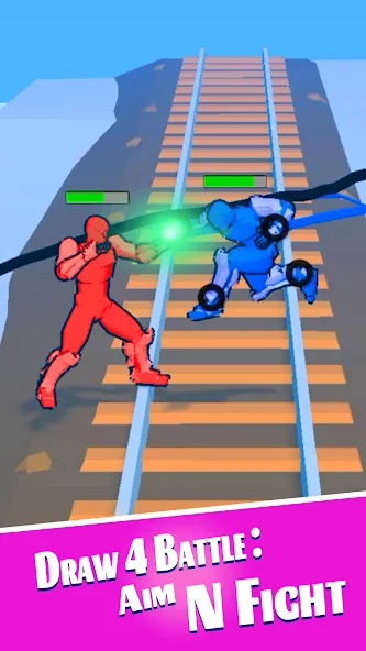 Draw 4 Battle: Aim N Fight (Драв 4 Баттл) МОД/Взлом [Бесконечные деньги, Монеты и Мега MOD] Screenshot 4