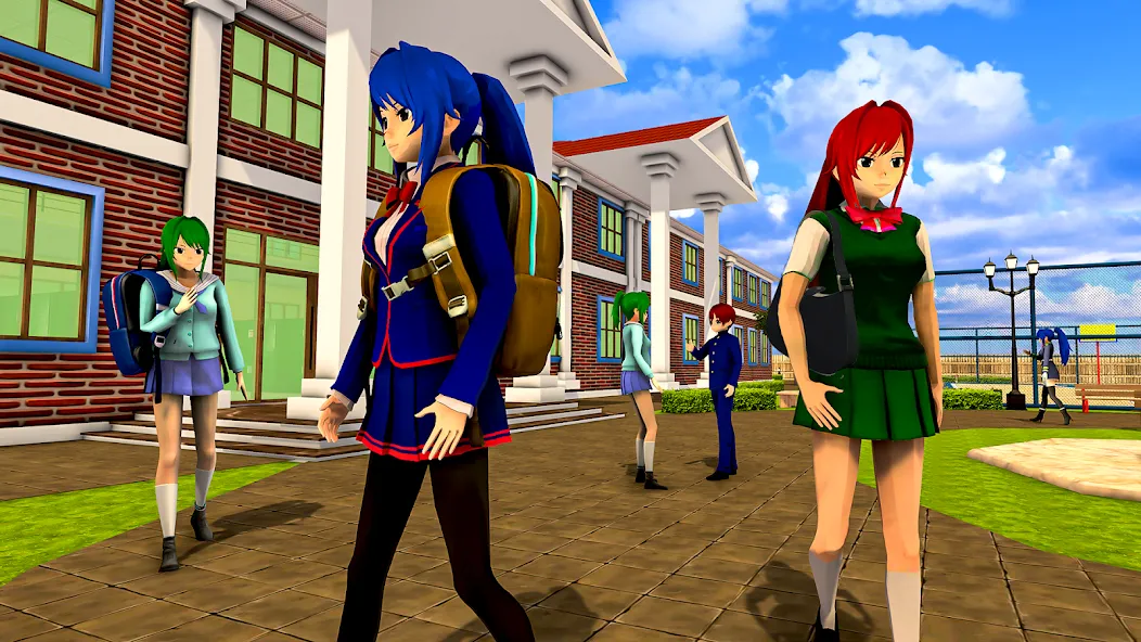 Anime High School Girl Life 24 (Аниме жизнь школьной девушки 24) МОД/Взлом [Все открыто, Дополнительные деньги и Меню MOD] Screenshot 3