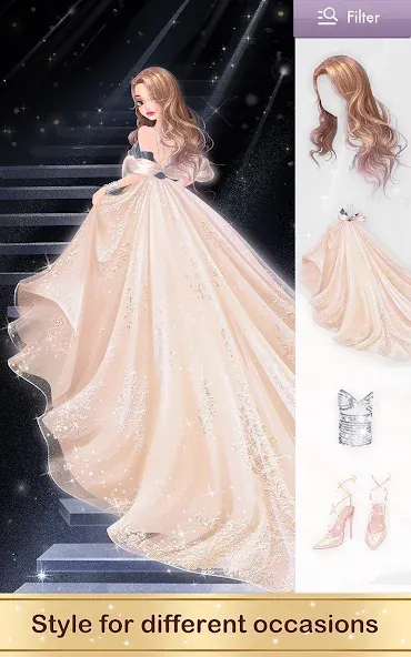 Fashion Fantasy: Glam Stylist (Фэшн Фэнтези) МОД/Взлом [Меню, Бесконечные монеты и Открытые уровни] Screenshot 4
