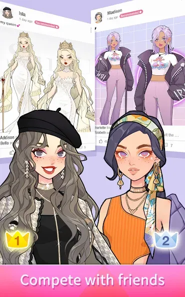 SuitU: Fashion Avatar Dress Up (уитУ) МОД/Взлом [Бесконечные деньги, Монеты и Мега MOD] Screenshot 5