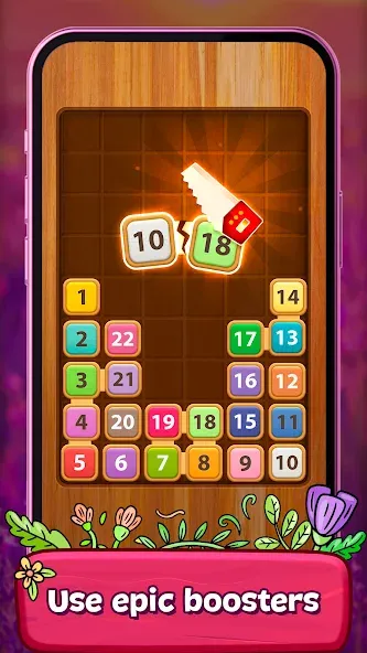 Merge Wood: Block Puzzle (Мерж Вуд) МОД/Взлом [Меню, Бесконечные монеты и Открытые уровни] Screenshot 5