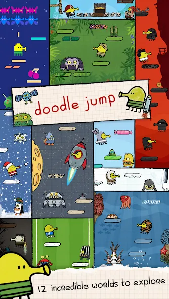 Doodle Jump (Дудл Джамп) МОД/Взлом [Бесконечные деньги, Монеты и Мега MOD] Screenshot 2