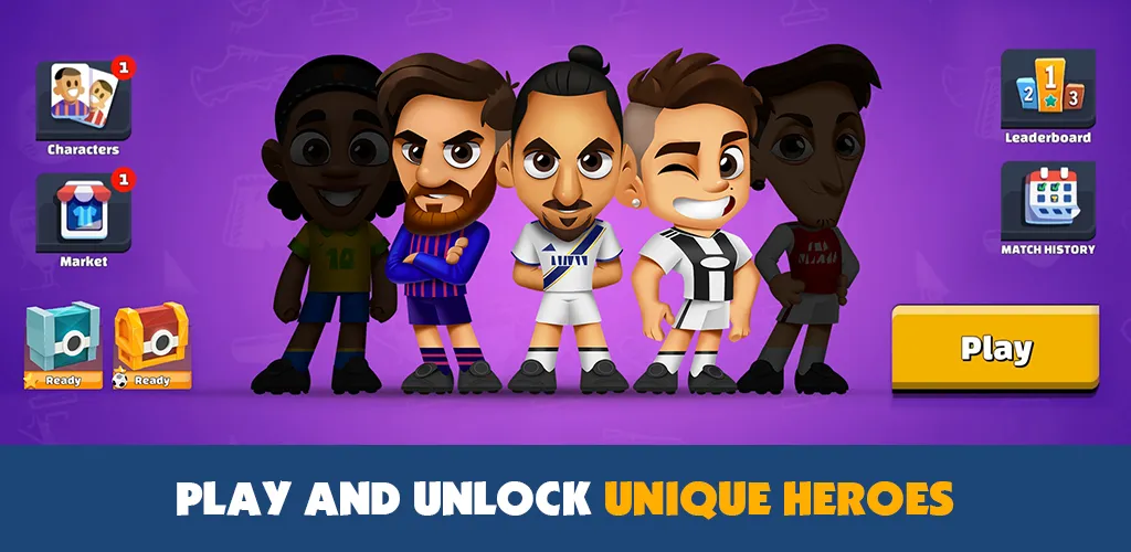 Super Soccer 3v3 (Online) (упер футбол 3 на 3) МОД/Взлом [Бесконечные деньги, Монеты и Мега MOD] Screenshot 3
