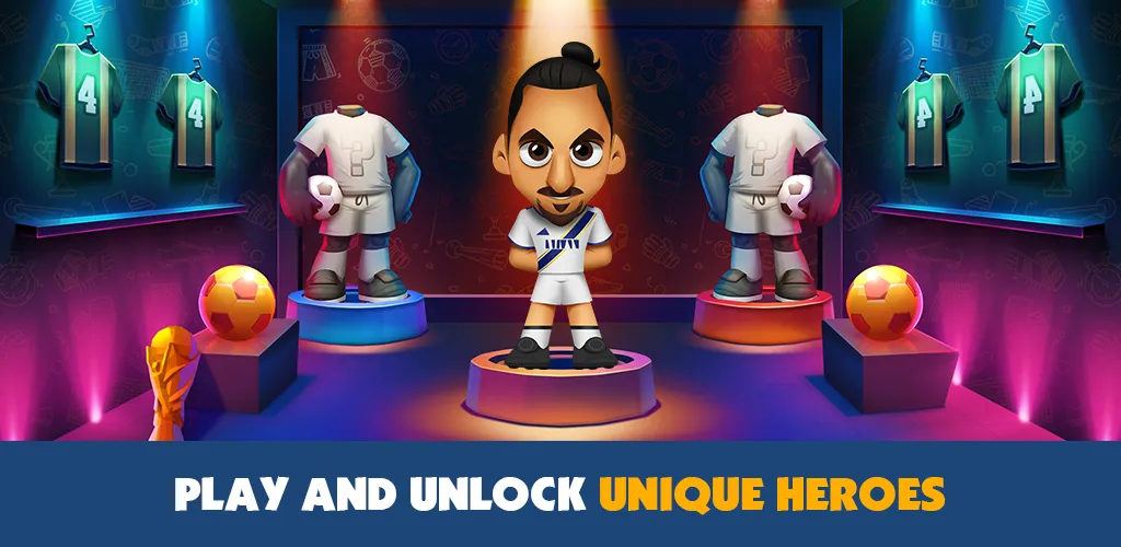 Super Soccer 3v3 (Online) (упер футбол 3 на 3) МОД/Взлом [Бесконечные деньги, Монеты и Мега MOD] Screenshot 4