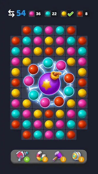 Bubble Link - Connect & Match (Бабл Линк) МОД/Взлом [Все открыто, Дополнительные деньги и Меню MOD] Screenshot 2