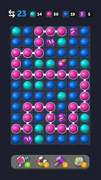 Bubble Link - Connect & Match (Бабл Линк) МОД/Взлом [Все открыто, Дополнительные деньги и Меню MOD] Screenshot 3