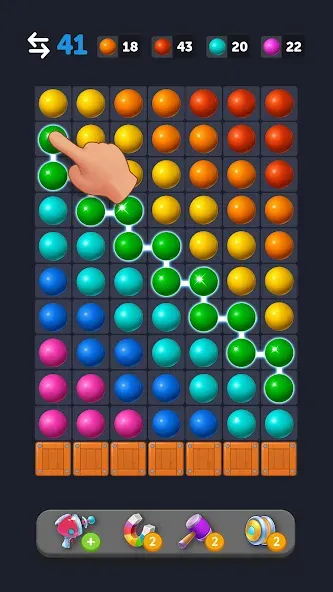 Bubble Link - Connect & Match (Бабл Линк) МОД/Взлом [Все открыто, Дополнительные деньги и Меню MOD] Screenshot 4