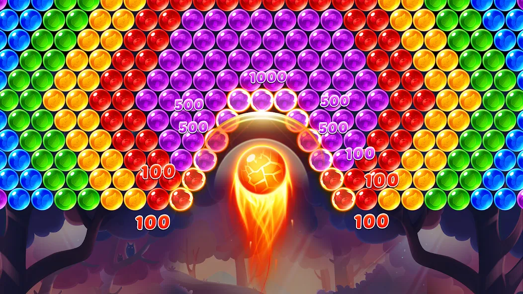 Bubble Shooter Genies МОД/Взлом [Меню, Бесконечные монеты и Открытые уровни] Screenshot 1