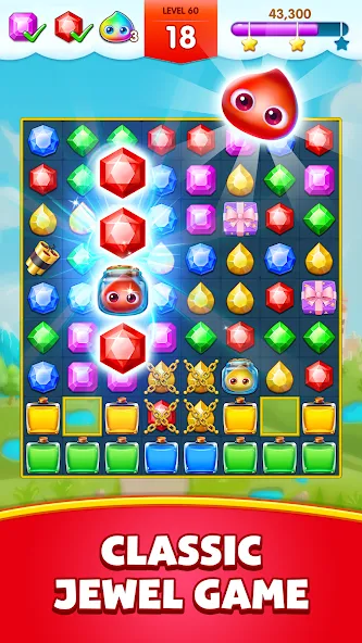 Jewels Legend - Match 3 Puzzle (Джуэл Легенд) МОД/Взлом [Бесконечные деньги, Монеты и Мега MOD] Screenshot 1