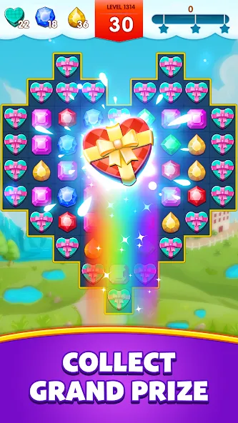 Jewels Legend - Match 3 Puzzle (Джуэл Легенд) МОД/Взлом [Бесконечные деньги, Монеты и Мега MOD] Screenshot 5