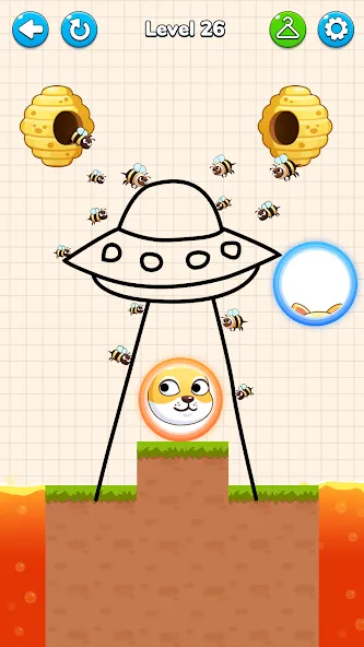 Draw to Save - Save the Dog МОД/Взлом [Много денег, Монет и Все открыто] Screenshot 2