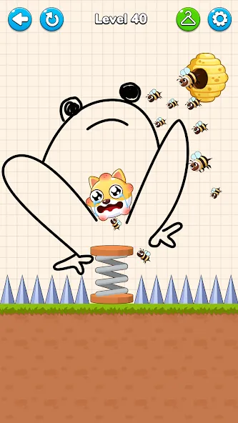 Draw to Save - Save the Dog МОД/Взлом [Много денег, Монет и Все открыто] Screenshot 3