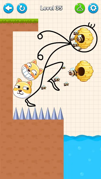 Draw to Save - Save the Dog МОД/Взлом [Много денег, Монет и Все открыто] Screenshot 4