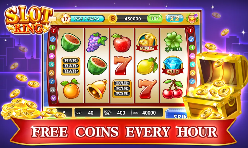 Slots Machines - Vegas Casino МОД/Взлом [Все открыто, Дополнительные деньги и Меню MOD] Screenshot 1