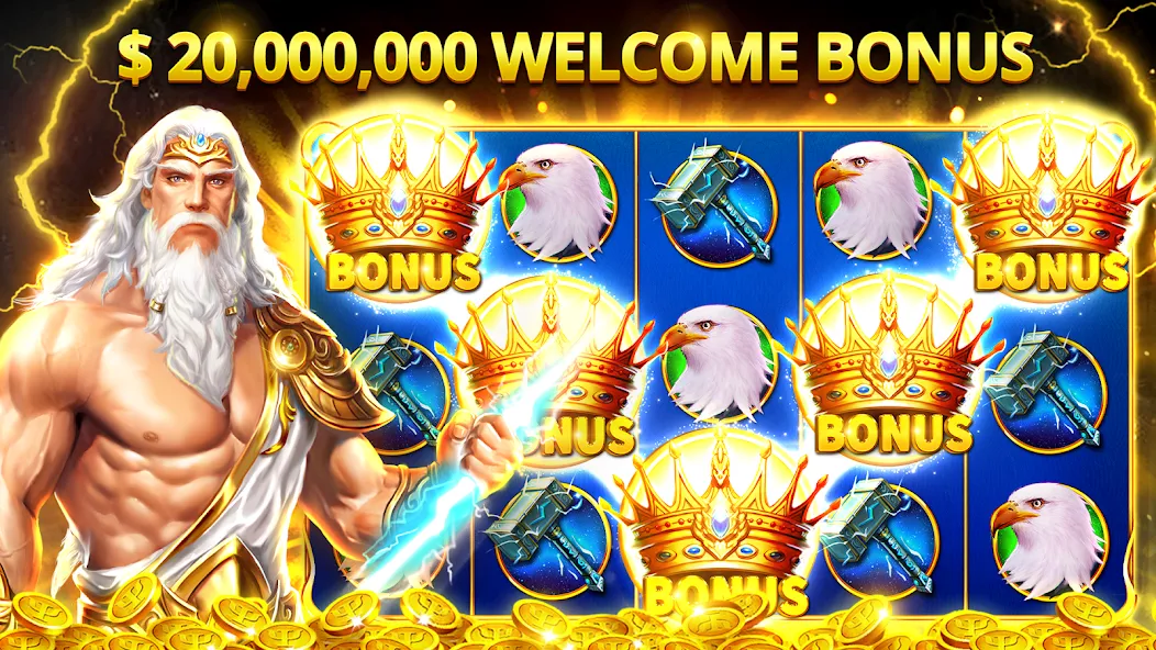Slots Myth - Slot Machines МОД/Взлом [Много монет, Открытые уровни и Мега MOD] Screenshot 1