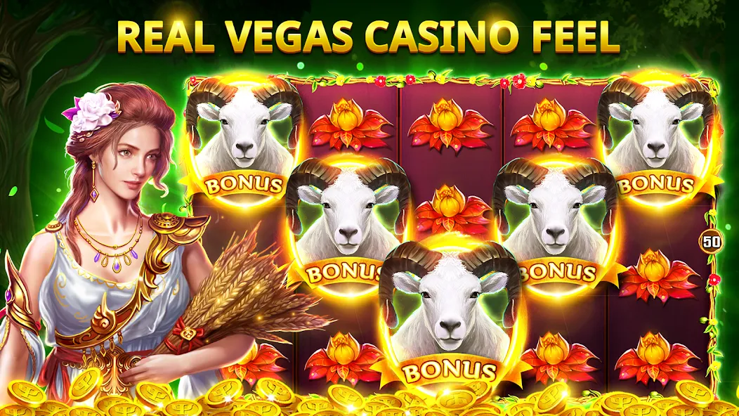 Slots Myth - Slot Machines МОД/Взлом [Много монет, Открытые уровни и Мега MOD] Screenshot 4