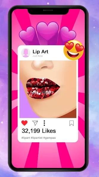 Lip Art Makeup Beauty Game МОД/Взлом [Много монет, Открытые уровни и Мега MOD] Screenshot 2