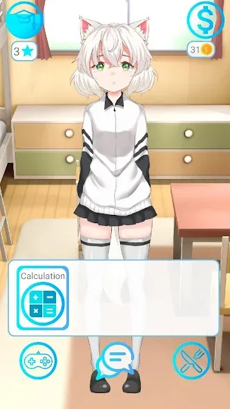My anime girl 2 (Май аниме грл 2) МОД/Взлом [Все открыто, Дополнительные деньги и Меню MOD] Screenshot 1
