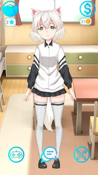 My anime girl 2 (Май аниме грл 2) МОД/Взлом [Все открыто, Дополнительные деньги и Меню MOD] Screenshot 5