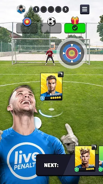 Live Penalty (Лайв Пенальти Клаш) МОД/Взлом [Много денег, Монет и Все открыто] Screenshot 1