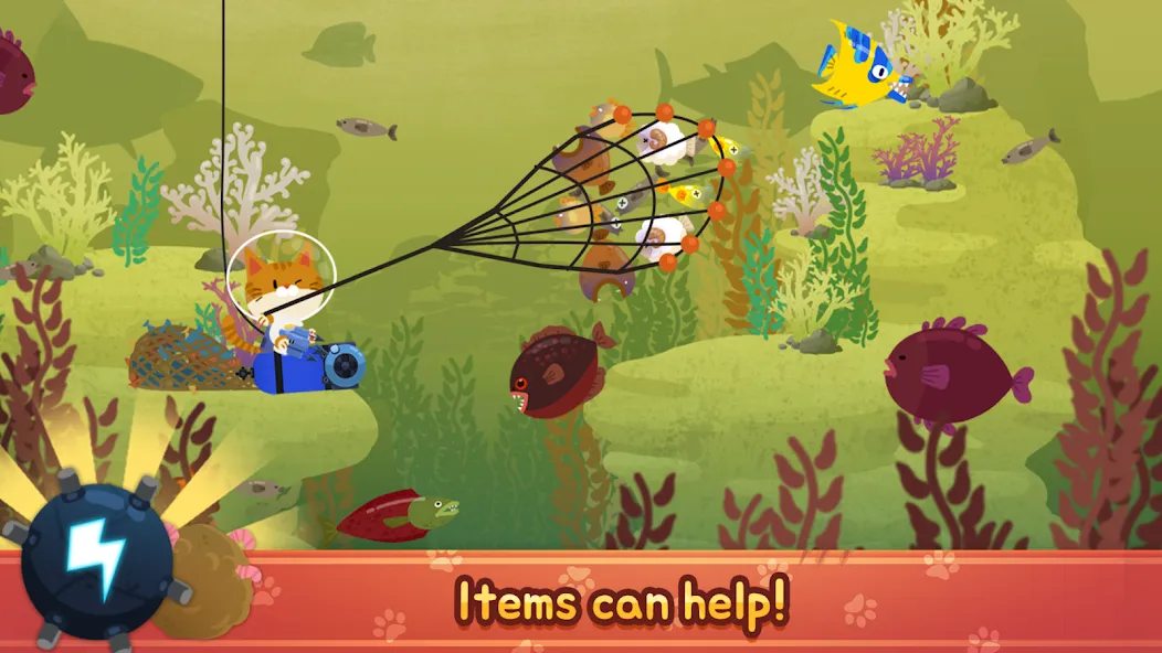 The Fishercat (Зе Фишеркат) МОД/Взлом [Много монет, Открытые уровни и Мега MOD] Screenshot 5