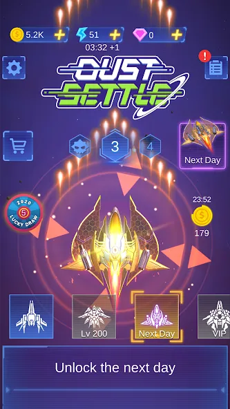 Dust Settle 3D - Galaxy Attack (Даст Сеттл 3Д) МОД/Взлом [Бесконечные деньги, Монеты и Мега MOD] Screenshot 4