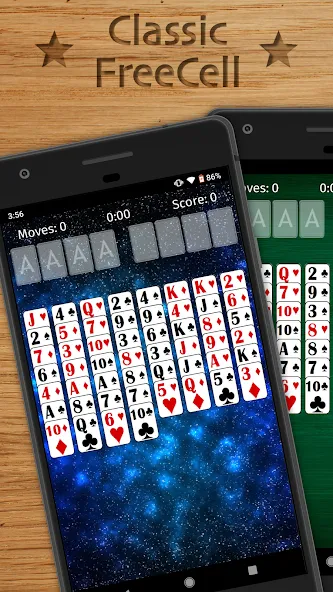 FreeCell Solitaire Classic (Фрисел Солитер Классик) МОД/Взлом [Деньги, Монеты и Меню MOD] Screenshot 1
