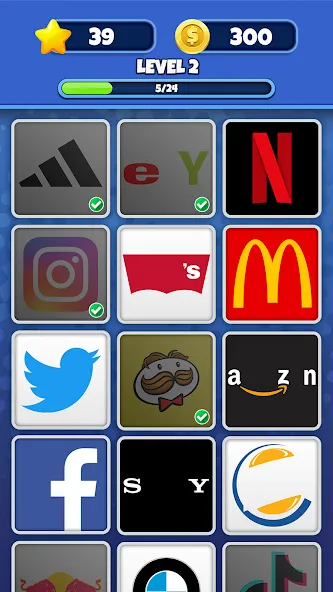 Logo Quiz - World Trivia Game (Лого Квиз) МОД/Взлом [Много монет, Открытые уровни и Мега MOD] Screenshot 3