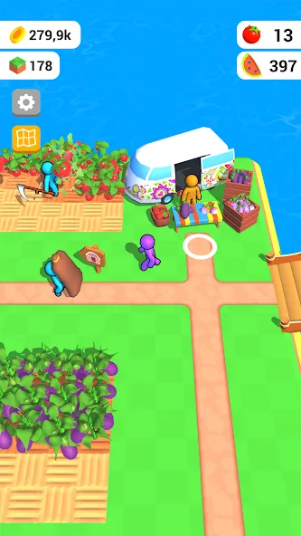 Farm Land - Farming life game (Фарм Лэнд) МОД/Взлом [Много монет, Открытые уровни и Мега MOD] Screenshot 2
