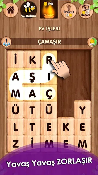 Düşen! Kelime Oyunu МОД/Взлом [Все открыто, Дополнительные деньги и Меню MOD] Screenshot 4