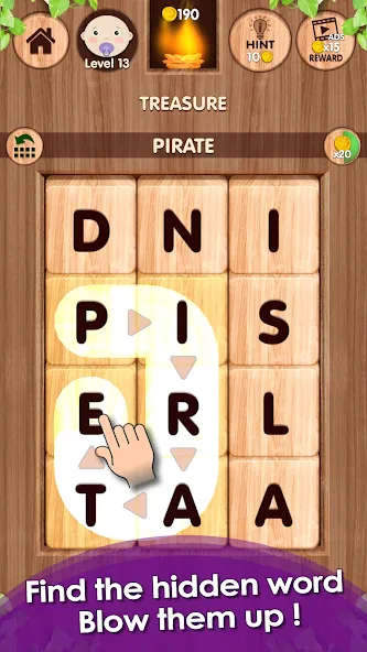 Falling Word Games - Addictive (Фоллинг Уорд Геймс) МОД/Взлом [Деньги, Монеты и Меню MOD] Screenshot 1