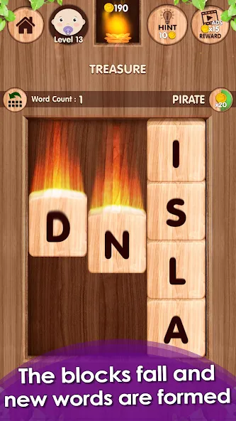 Falling Word Games - Addictive (Фоллинг Уорд Геймс) МОД/Взлом [Деньги, Монеты и Меню MOD] Screenshot 2