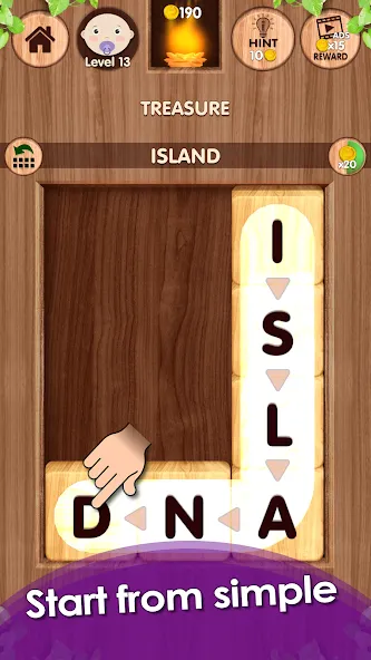 Falling Word Games - Addictive (Фоллинг Уорд Геймс) МОД/Взлом [Деньги, Монеты и Меню MOD] Screenshot 3