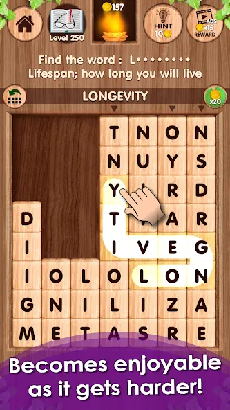Falling Word Games - Addictive (Фоллинг Уорд Геймс) МОД/Взлом [Деньги, Монеты и Меню MOD] Screenshot 5
