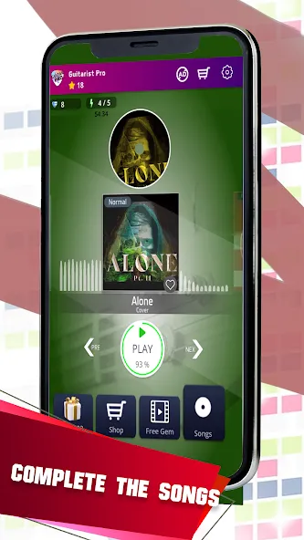 Guitarist 2: Guitar Music Game (Гитарист про) МОД/Взлом [Много денег, Монет и Все открыто] Screenshot 4