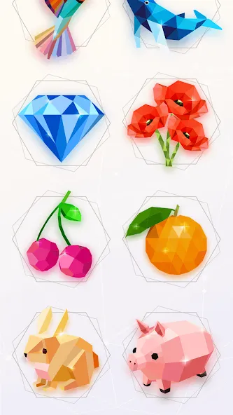 Love Poly: Puzzle Jigsaw (Лав Поли) МОД/Взлом [Деньги, Монеты и Меню MOD] Screenshot 1