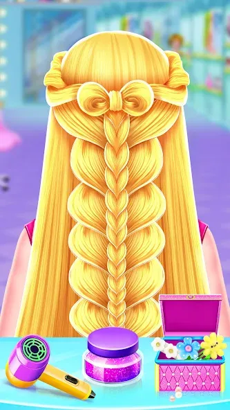 Braided Hair Salon Girls Games МОД/Взлом [Много денег, Монет и Все открыто] Screenshot 1