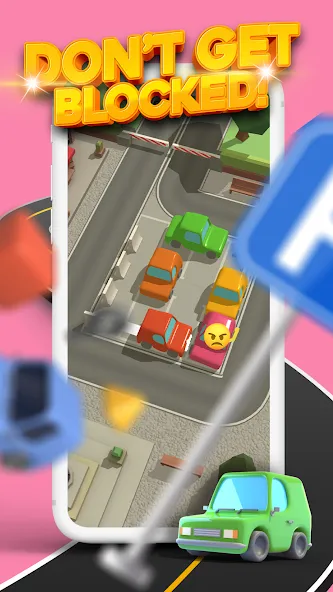 Parking Jam 3D (Парковочный затор 3D) МОД/Взлом [Все открыто, Дополнительные деньги и Меню MOD] Screenshot 2