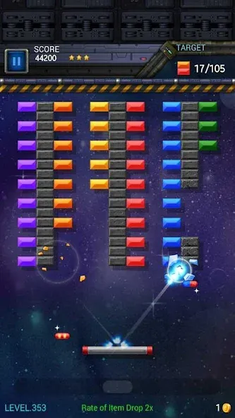 Brick Breaker Star: Space King МОД/Взлом [Много денег, Монет и Все открыто] Screenshot 4
