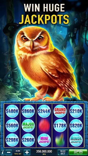 Slots Cash:Vegas Slot Machines (Слотс Кэш) МОД/Взлом [Меню, Бесконечные монеты и Открытые уровни] Screenshot 2