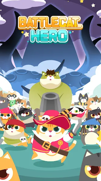 Battle Cat Hero (Баттл Кэт Герой) МОД/Взлом [Много монет, Открытые уровни и Мега MOD] Screenshot 1