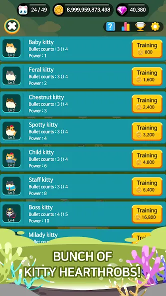 Battle Cat Hero (Баттл Кэт Герой) МОД/Взлом [Много монет, Открытые уровни и Мега MOD] Screenshot 3