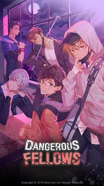 Dangerous Fellows:Otome Dating МОД/Взлом [Все открыто, Дополнительные деньги и Меню MOD] Screenshot 1