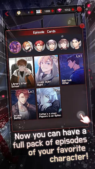 Dangerous Fellows:Otome Dating МОД/Взлом [Все открыто, Дополнительные деньги и Меню MOD] Screenshot 2